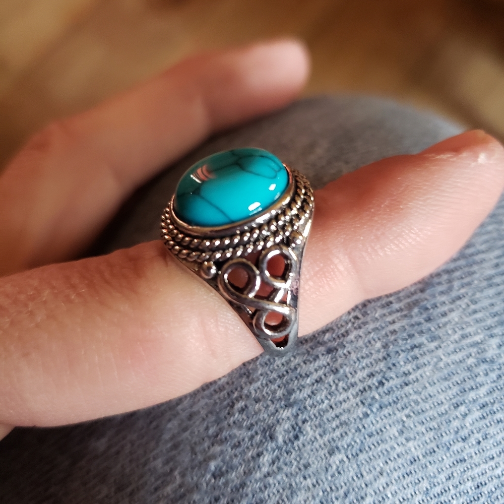 Turquoise ring size 12